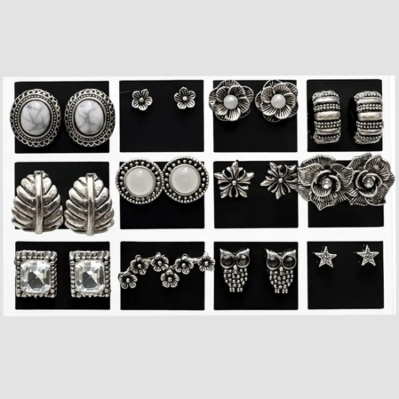 Untitled design - 2026-03-03T124444.681 Silver Bloom Earring Collection - Image 1