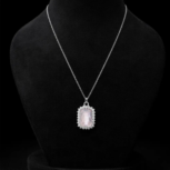 Blush Crystal Pendant Necklace