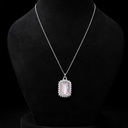 Untitled design - 2026-03-03T132455.252 Blush Crystal Pendant Necklace - Image 1