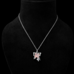 Blush Butterfly Charm Necklace