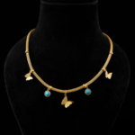 Golden Flutter Charm Necklace