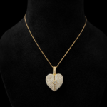 Golden Heartlock Pendant