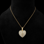 Golden Heartlock Pendant