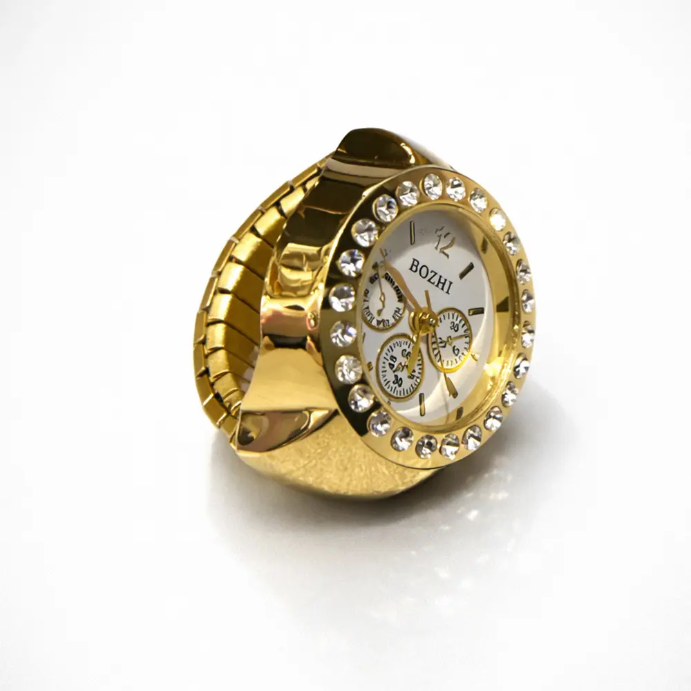 ring-watch-01 (1) Golden Clover Ring Watch - Image 1